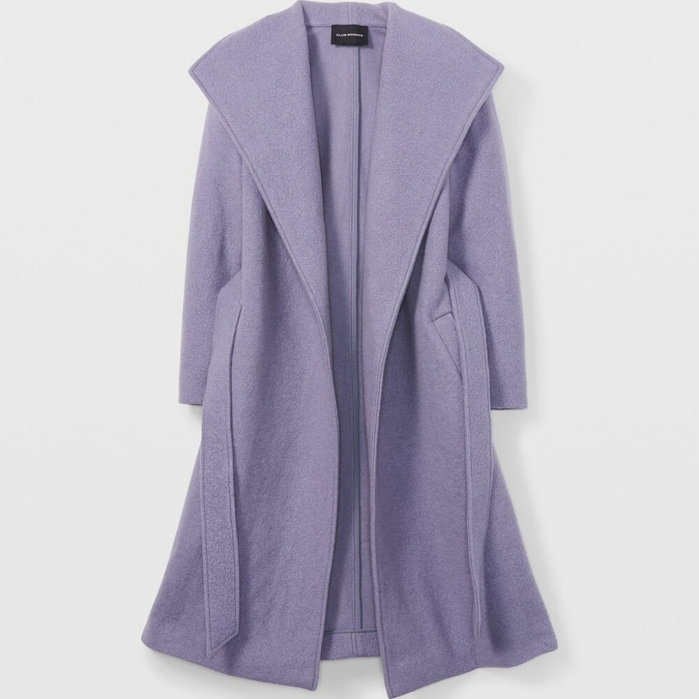 Club Monaco Plush Cardigan Wrap Coat - Picture 8 of 12